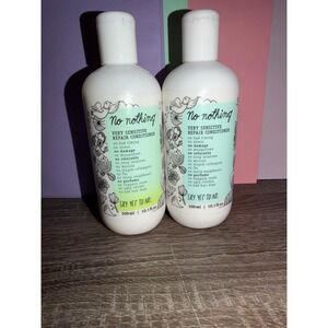 No Nothing Very Sensitive Repair Conditioner 10.1oz Fragrance Free Set of 2